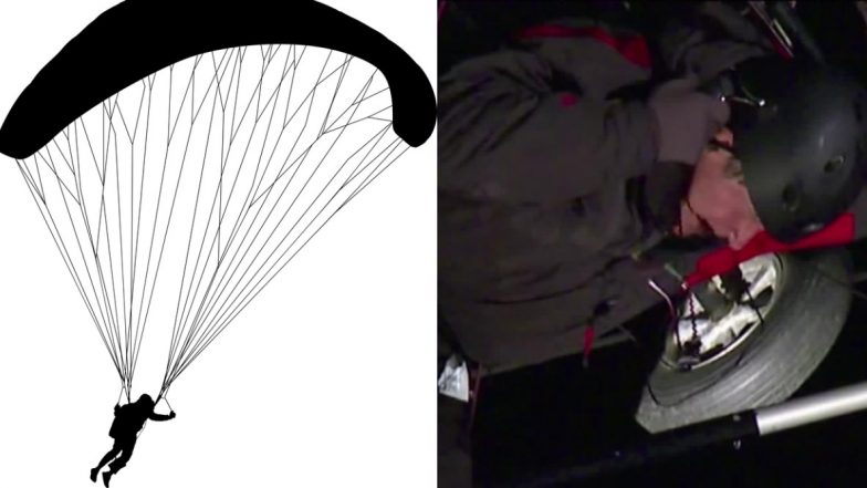 Paraglider Flies Into Power Lines While Trying To Land in California, Rescued After Three Hours (Watch Video)