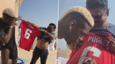 Paul Pogba Meets Instagram Star Just Sul in Dubai, Duo Engage in Comical ‘Dab’ Celebration (See Videos)