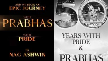 Prabhas To Team Up With Mahanati Director Nag Ashwin For an 'Epic Journey' (Watch Video)