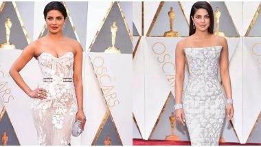 Oscars 2020: Priyanka Chopra Says She Won't Be Attending the 92nd Academy Awards, Asks Fans to Vote for Her Throwback Red Carpet Looks 