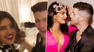 Nick Jonas Dances to &lsquo;Aankh Marey&rsquo; and Priyanka Chopra Jonas Just Cannot Stop Cheering For Her Valentine (Watch Video)