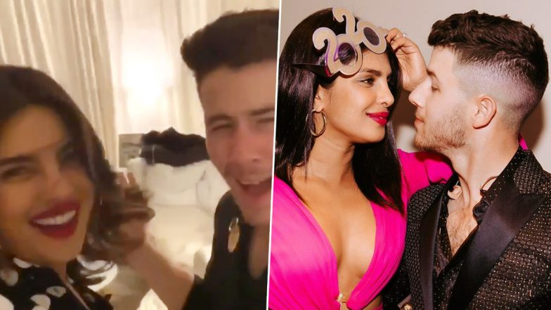Nick Jonas Dances to ‘Aankh Marey’ and Priyanka Chopra Jonas Just Cannot Stop Cheering For Her Valentine (Watch Video)