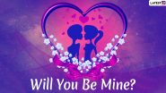 Happy Propose Day 2020 Wishes and Messages: WhatsApp Stickers, Facebook Greetings, GIF Images, Quotes, SMS to Send Ahead of Valentine's Day