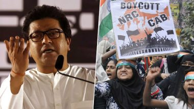 Raj Thackeray Hits Out at CAA Detractors at MNS' Anti-Infiltration Rally, Asks 'Why Are Muslims Protesting...To Whom Are You Showing Strength?'