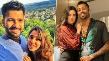 Rohit Sharma, Hardik Pandya Celebrate Valentine’s Day 2020 With Their Partners Ritika Sajdeh, Nataša Stanković Respectively (View Pics)