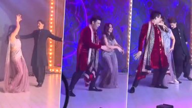 Shah Rukh Khan, Gauri and Karan Johar Groove to Kajra Re at Armaan Jain’s Wedding Reception and Boy We Are Impressed With Those Moves (Watch Video)