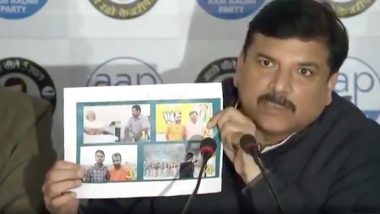 Kapil Gujjar AAP Member? Sanjay Singh Counters Charge, Shares Spree of Photos of BJP Leaders With 'Rapists, Murderers, ISI Agents'