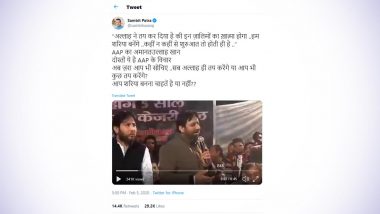 Sambit Patra Draws Flak For Sharing AAP MLA Amanatullah Khan's Video With False Claim on Sharia; Here's a Fact Check of BJP Leader's Tweet