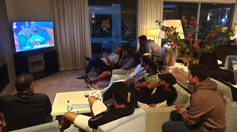 Senior Indian Cricket Team Enjoys IND vs BAN ICC U19 CWC 2020 Final Match