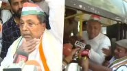 Bidar School Sedition Case: Siddaramaiah, Other Congress Leaders Detained During Protest Against 'Misuse of Karnataka Police' by Yediyurappa Government