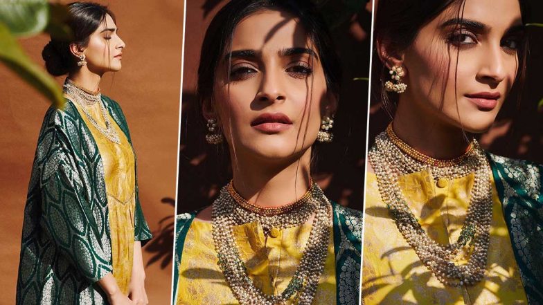 Sonam Kapoor Ahuja Is an Epitome of Ethnic Resplendence in Raw Mango!