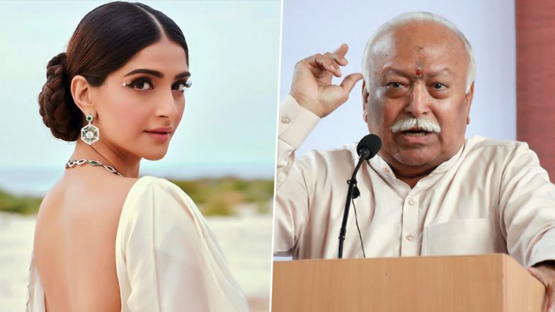 Sonam Kapoor Slams RSS Chief Mohan Bhagwat for His Statement on Divorce, Calls It ‘Regressive and Foolish’
