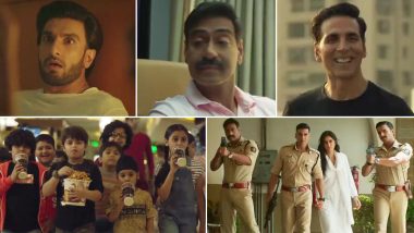 Sooryavanshi Gets a New Release Date! Akshay Kumar, Ranveer Singh, Ajay Devgn’s Film to Now Hit the Big Screens on March 24, 2020 (Watch Video)