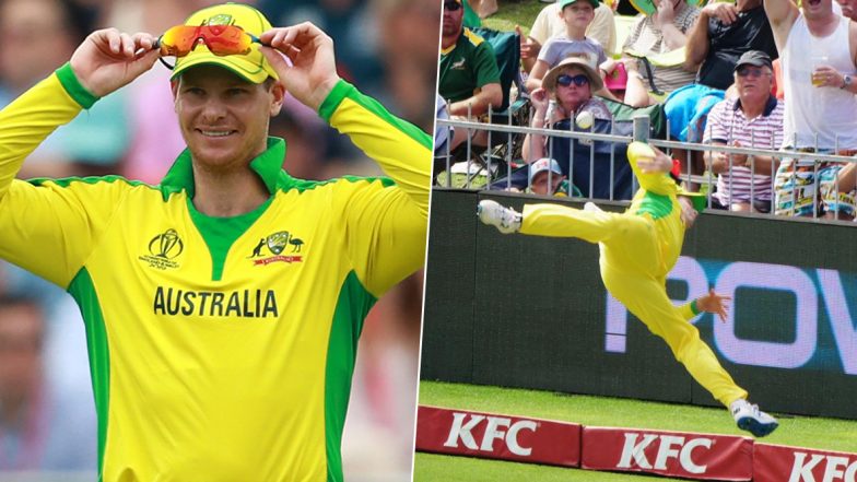 Steve Smith Shows Incredible Fielding Skill, Saves a Six During South Africa vs Australia 2nd T20I 2020; Twitterati Heap Praises