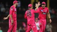 Sydney Sixers vs Sydney Thunder, BBL 2020-21 Live Cricket Streaming: Watch Free Telecast of Big Bash League 10 on Sony Sports and SonyLiv Online