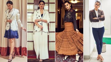 Taapsee Pannu on Why Sustainable Fashion Is Cool, Repurposing One Designer Ensemble After Another for Thappad Promotions!