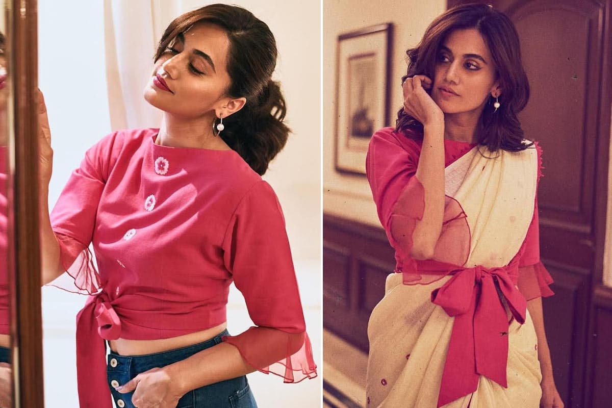 Taapsee Pannu Inspired Best Blouse Designs for Heavy Bust To Slay Every  Occasion