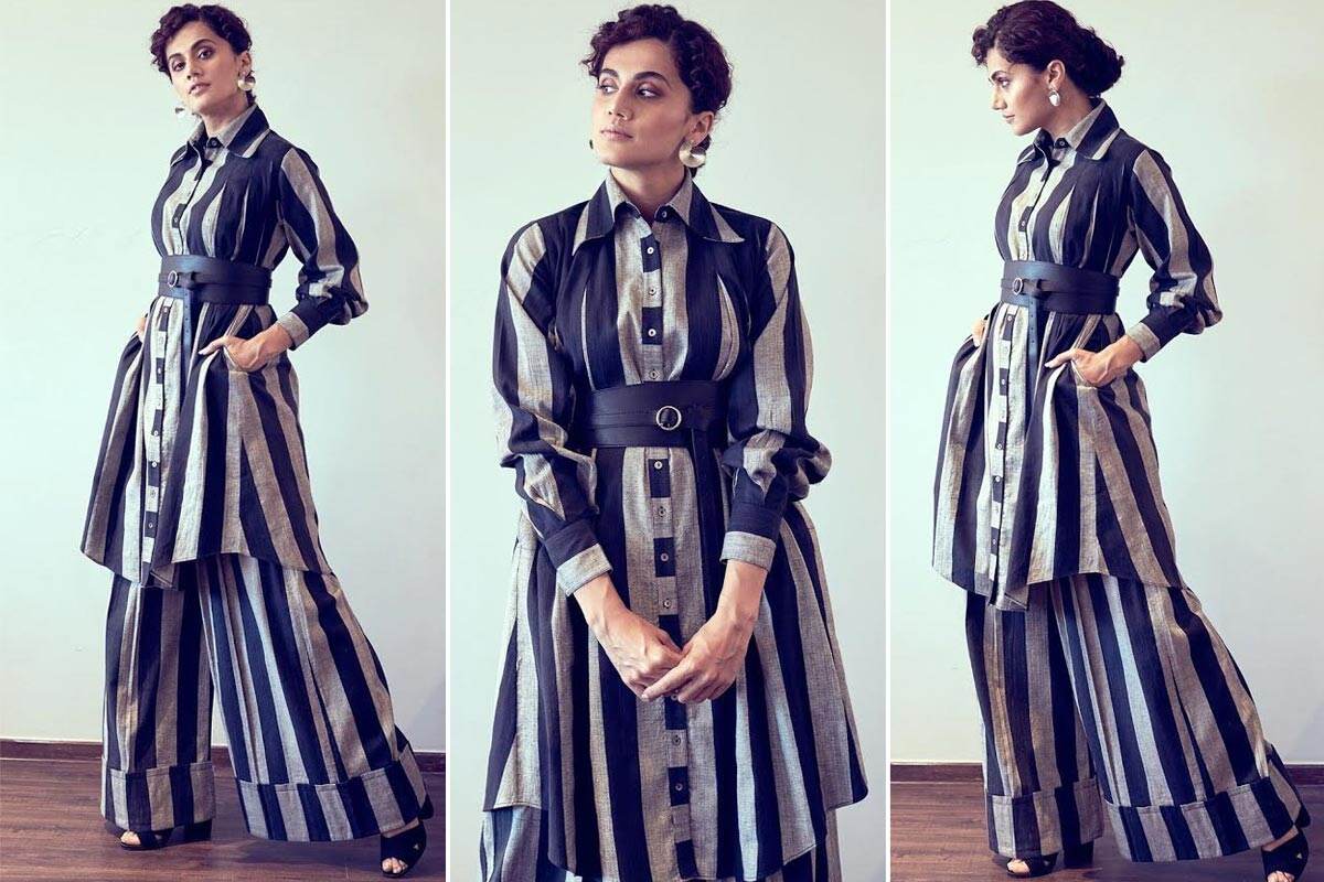 Taapsee in Amrich for Thappad promotions