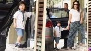 Kareena Kapoor Khan and Taimur Ali Khan Beat Summer as They Twin in White! (View Pics)