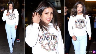 Priyanka Chopra Looks Every Bit Chic and Classy As She Gets Papped at the Mumbai Airport (View Pics)