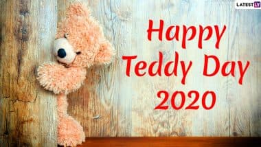 Teddy Day 2020 Wishes and Messages: WhatsApp Stickers, GIF Images, Teddy Bear Photos With Quotes, SMS and Greetings to Send During Valentine Week