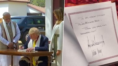 What Donald Trump Wrote in The Visitor's Book at Sabarmati Ashram in Ahmedabad; See Pic