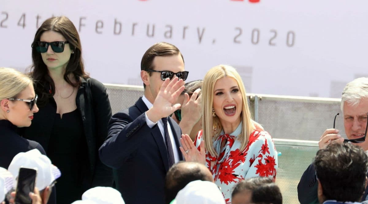 US President Donald Trump's daughter Ivanka and son-in-law Jared Kushner during the 'Namste Trump' event US President Donald Trump's daughter Ivanka and son-in-law Jared Kushner during the 'Namste Trump' event