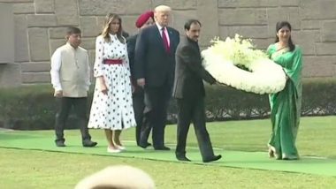 Donald Trump & First Lady Melania Pay Tribute to Mahatma Gandhi at Rajghat