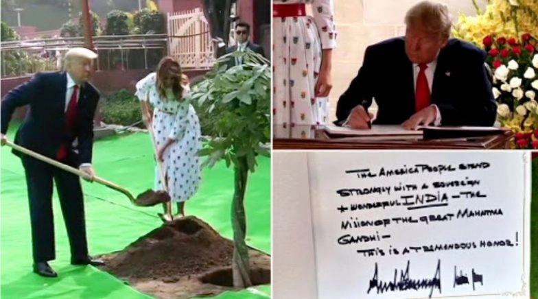 Donald Trump Leaves Message in Visitor's Book at Rajghat