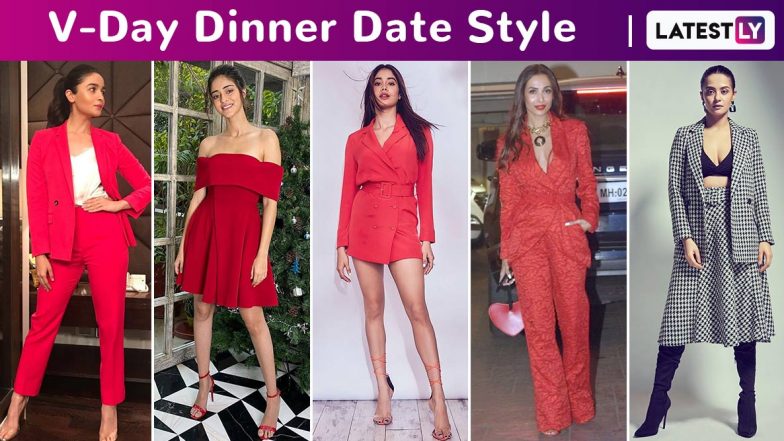 Valentine’s Day 2020 Dinner Date Style: Janhvi Kapoor, Alaya F, Shraddha Kapoor, Alia Bhatt, Kriti Sanon Spark Off Those Sartorial, Playful and Chic Vibes.