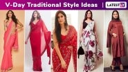 Valentine&rsquo;s Day 2020 Traditional Outfit Ideas: Priyanka Chopra, Vidya Balan, Katrina Kaif, Janhvi Kapoor, Karisma Kapoor Stun!