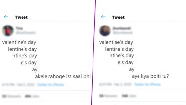 Unique Valentine's Day Proposal Tweet Becomes Funny Meme and Butt of All Jokes