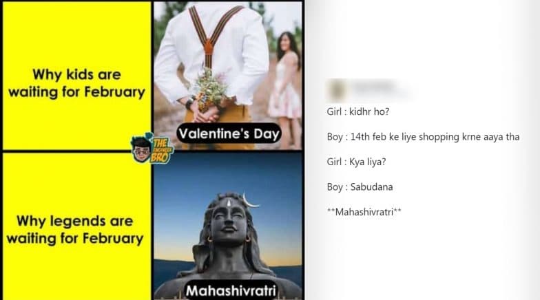 Valentine's Day Vs Mahashivratri Jokes and Memes Are Trending Online