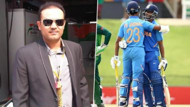 Virender Sehwag Trolls Pakistan After India’s 10-Wicket Triumph in Semi-Final of ICC U19 CWC 2020, See Tweet