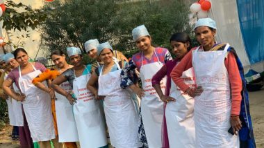 'Period Feast': Women Wearing Aprons With Tagline ‘I Am A Proud Menstruating Woman’ Cook Food And Serve Meal to 500 People Against Swami Krushnaswarup's 'Bitch' Remark