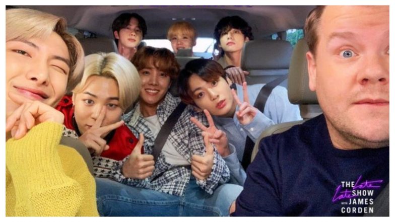 BTS Appear on Carpool Karaoke, Sing Finesse, Clap to Friends Theme, Pretend to Understand English and Ooze Awesomeness (Watch Videos)