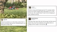 IPS Officer Posts Picture of Couple's 'PDA' at a Park at Delhi, Gets Schooled on Twitter For Moral Policing