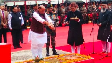 Defence Minister Rajnath Singh Lays Foundation Stone for Thal Sena Bhawan in Delhi