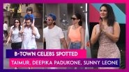 Taimur Ali Khan, Deepika Padukone, Ranveer Singh, Sunny Leone And Other Celebs Spotted