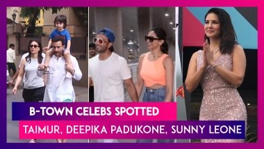 Taimur Ali Khan, Deepika Padukone, Ranveer Singh, Sunny Leone And Other Celebs Spotted