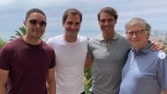 Roger Federer, Rafael Nadal Pose For Selfie With Bill Gates And Trevor Noah Ahead of South Africa Exhibition Tour (See Pics)