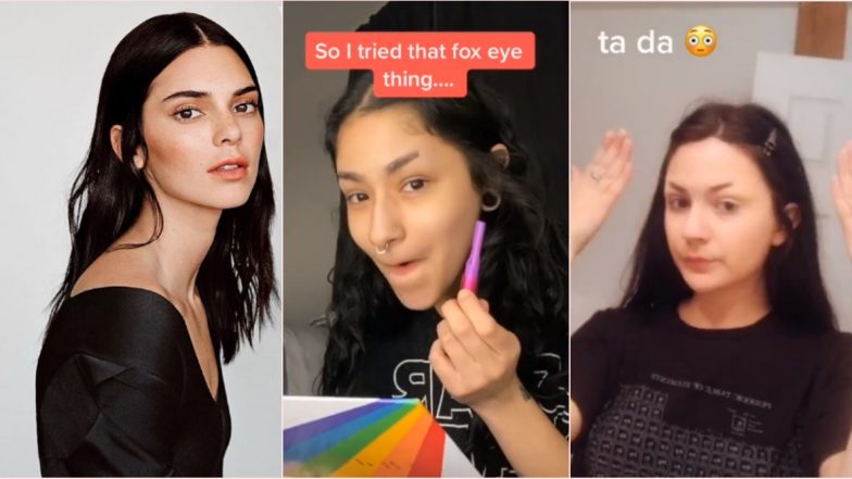 TikTok Teens Are Shaving Off Their Eyebrows for ‘Fox Eye Challenge’ to Look Like Kendall Jenner (Watch Viral Videos)