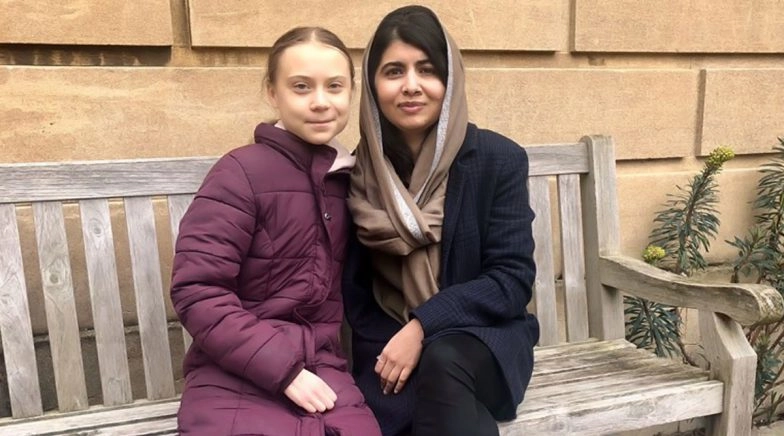 Greta Thunberg Meets Her Role Model Malala Yousafzai
