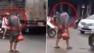 Headless Man Walking on a Busy Street Will Creep You Out, Watch Viral Video