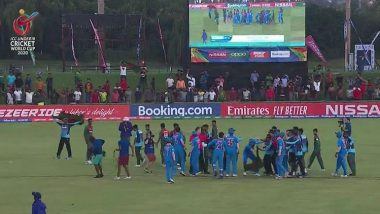 Bangladesh U19 Players Indulge into a Physical Fight with India U19 Team After Winning the 2020 ICC World Cup, Netizens Slam the Behaviour (Watch Video)