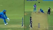KL Rahul Inflicts Superb Run-Out During IND vs NZ 5th T20I 2020, Fans Say, 'That's MS Dhoni Like' (Watch Video)