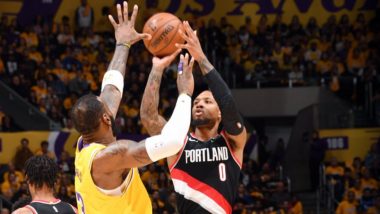 LA Lakers Lose to Portland Trail Blazers in First NBA 2019-20 Game Post Kobe Bryant's Death, Watch Video Highlights