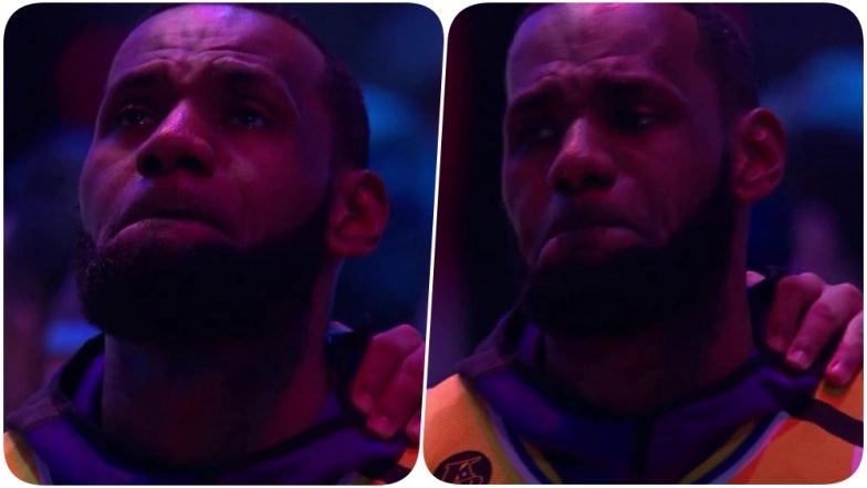 LA Lakers Pay Tribute to Kobe Bryant, LeBron James Gives Speech Ahead of NBA Game Against Portland Trail Blazers, Watch Video
