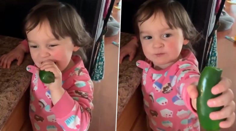 Toddler Happily Chews Jalapeno Pepper and Realises It Was a Bad Idea ...