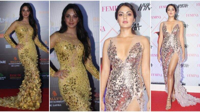 Fashion faceoff: Kiara Advani or Rhea Chakaraborty - Who Sizzled in this Pankaj & Nidhi Design? Vote Now